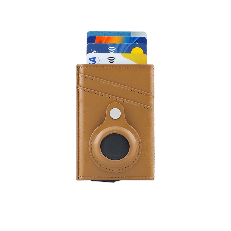 Santhome® PU Card Holder with Santhome Tag pocket - Tan
