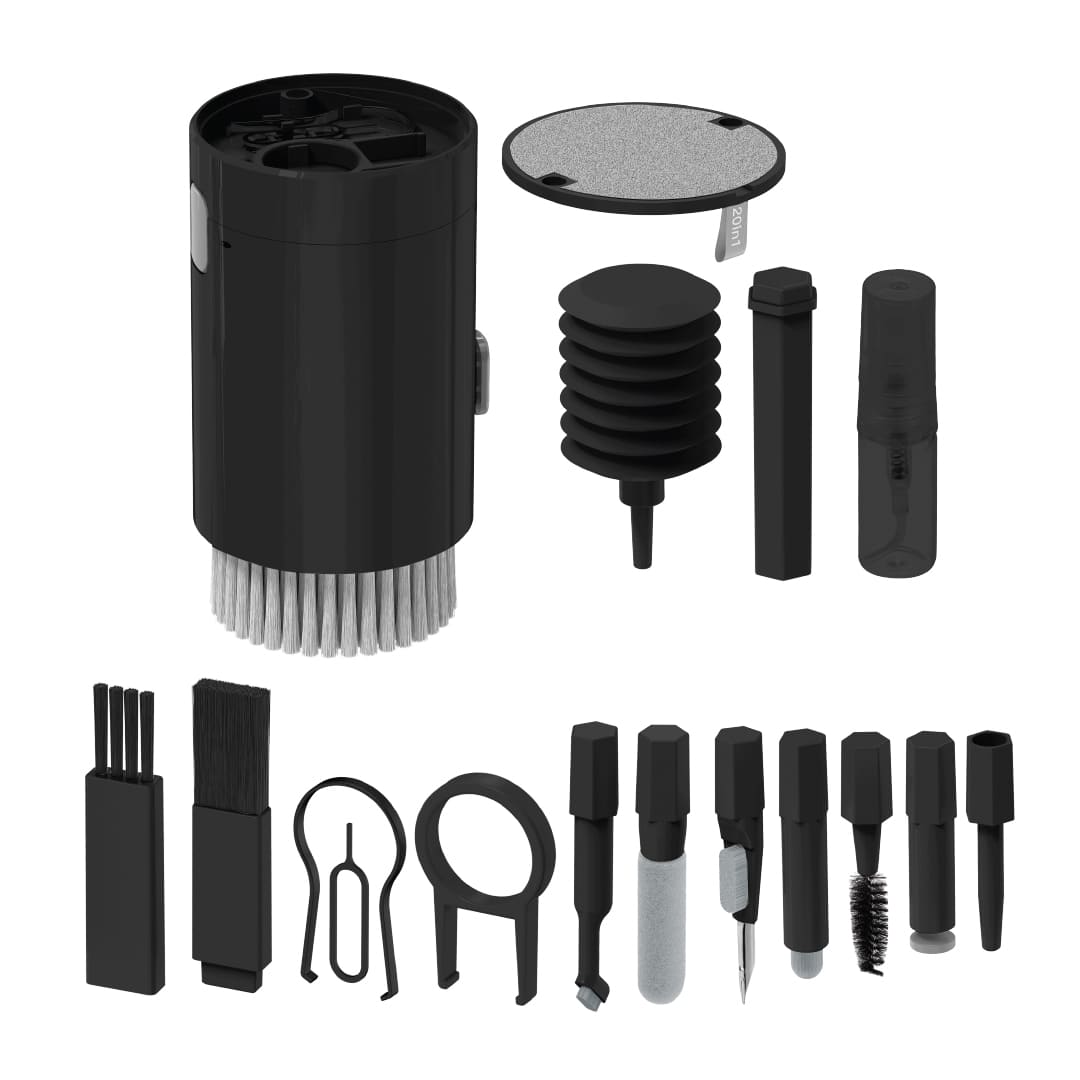 Giftology 20-in-1 Electronics Cleaning Kit - Black
