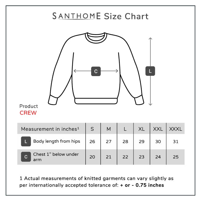 Santhome Unisex Crewneck Fleece Sweatshirt
