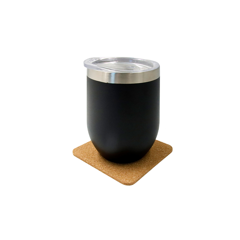 eco-neutral set of 4 Cork Coasters with Cork Stand