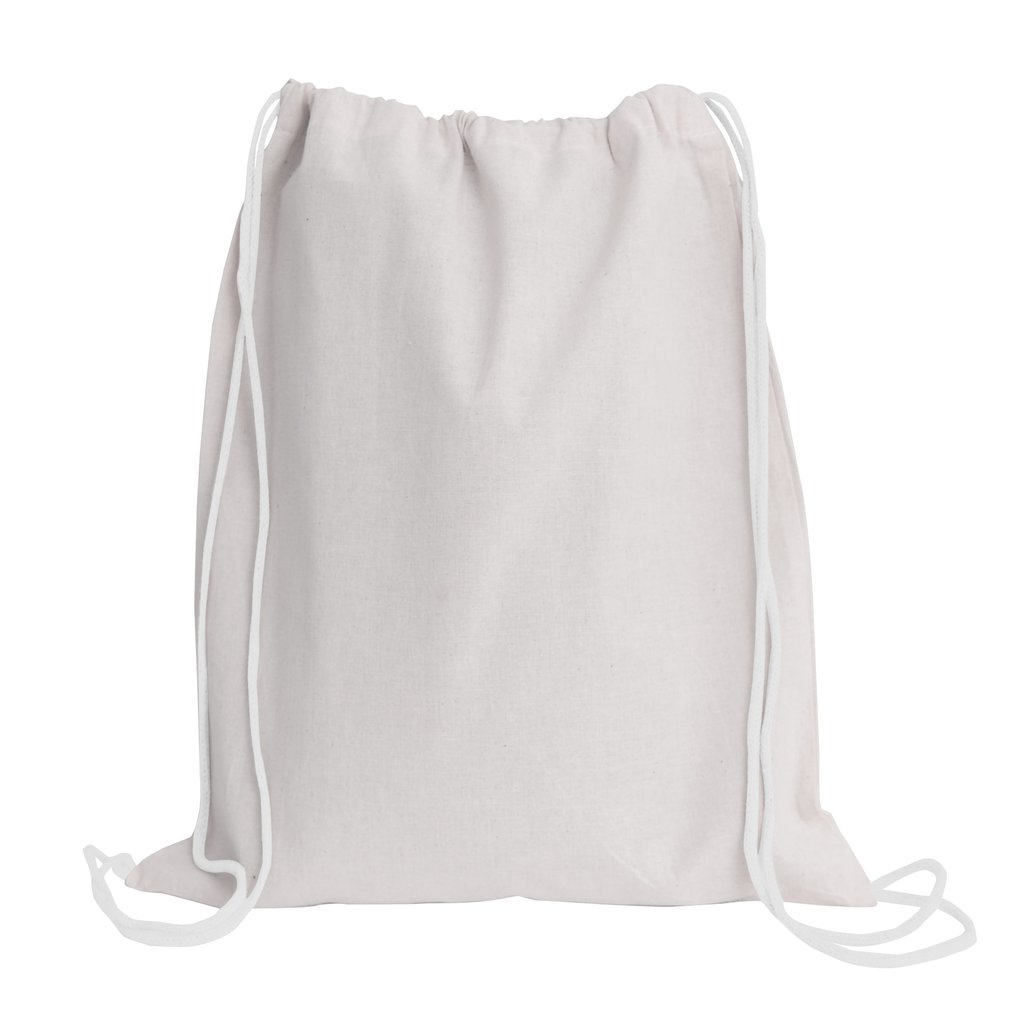 Eco-neutral Cotton Draw String Bags 240GSM -White