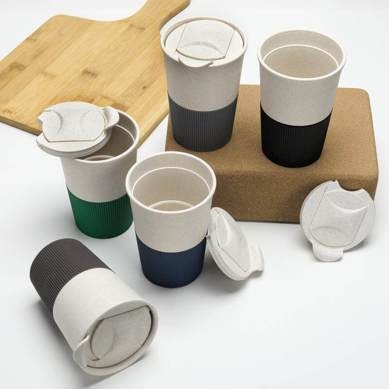 Reusable Wheatstraw Cup 350ml - Black