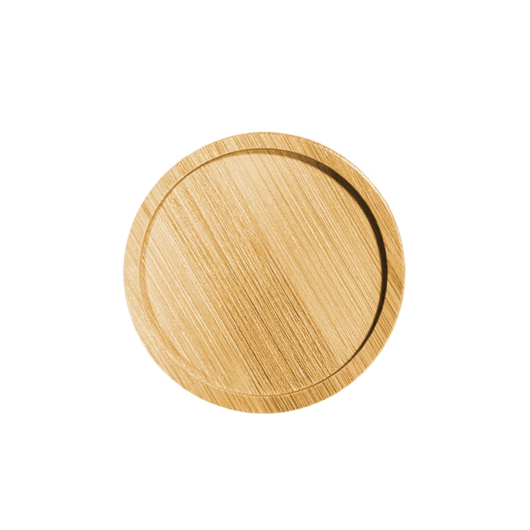 eco-neutral Ceramic Mug with Bamboo Lid - Blue