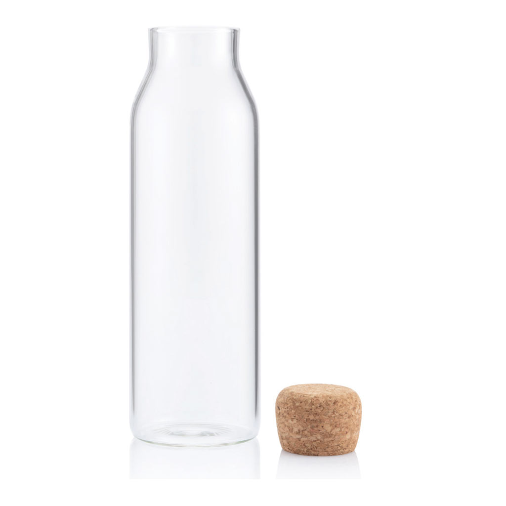 Borosilicate Glass Bottle with Cork Lid - 1200ml