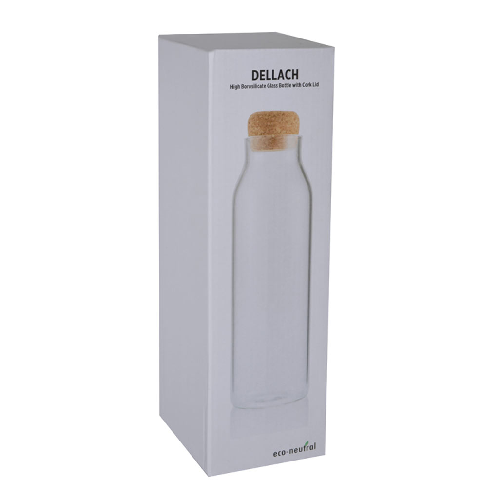 Borosilicate Glass Bottle with Cork Lid - 1200ml