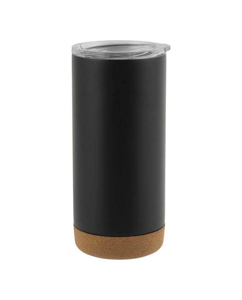 Giftology Insulated Mug / Tumbler with Cork Base - Black