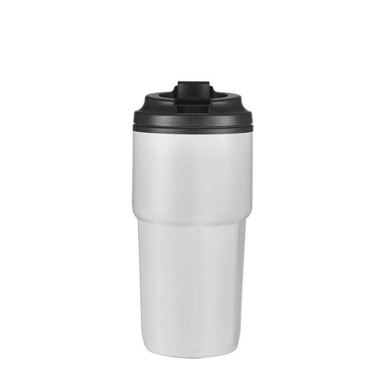 Giftology Steel/PP Double Wall Travel Mug 500ml - White