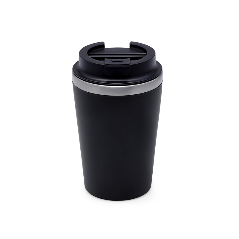 Giftology Steel/PP Double Wall Tumbler - 350ml - Black