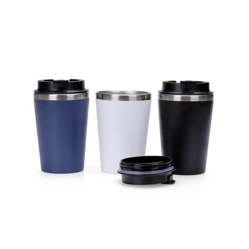 Giftology Steel/PP Double Wall Tumbler - 350ml - Black