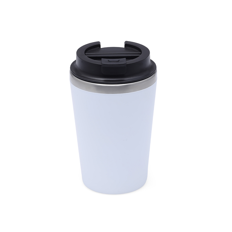 Giftology Steel/PP Double Wall Tumbler - 350ml - White