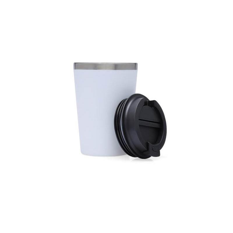 Giftology Steel/PP Double Wall Tumbler - 350ml - White