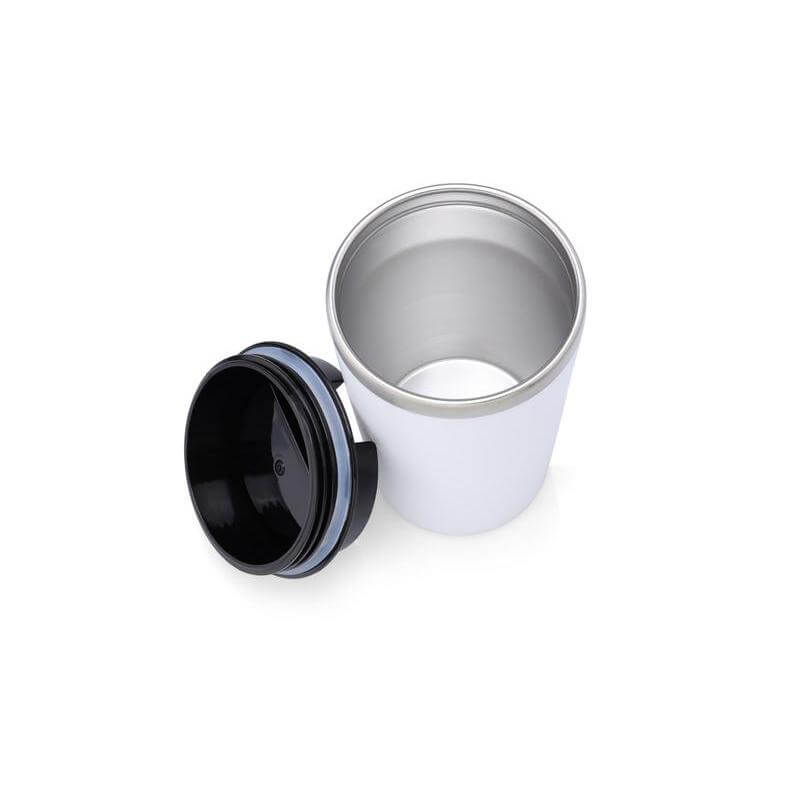 Giftology Steel/PP Double Wall Tumbler - 350ml - White