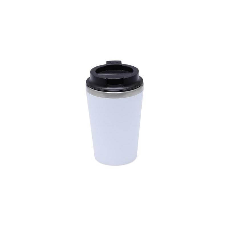 Giftology Steel/PP Double Wall Tumbler - 350ml - White