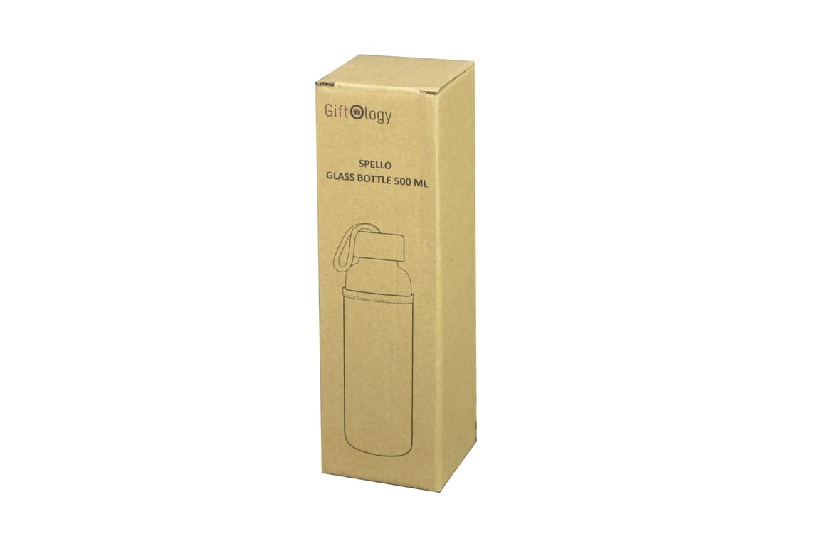 Promotional Glass Bottle with Jute Sleeve - 500ml