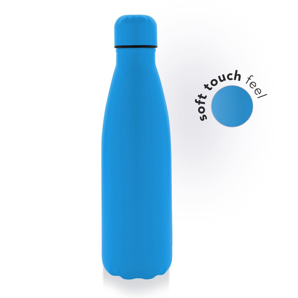Soft Touch Insulated Water Bottle - Ocean Blue