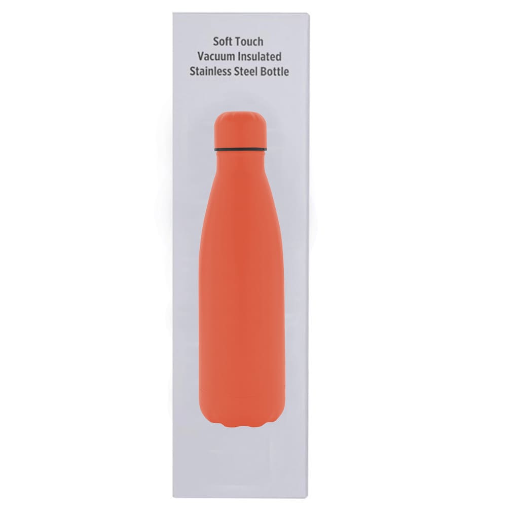 Soft Touch Insulated Water Bottle - Orange