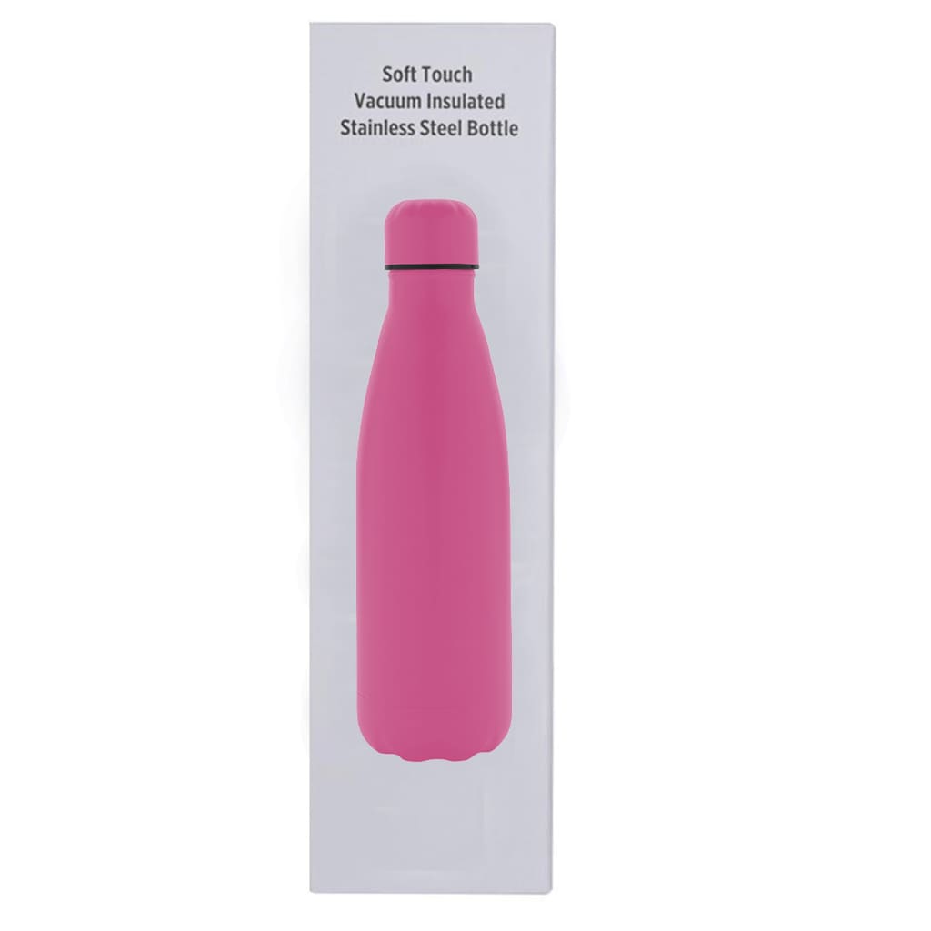 Soft Touch Insulated Water Bottle - Pink