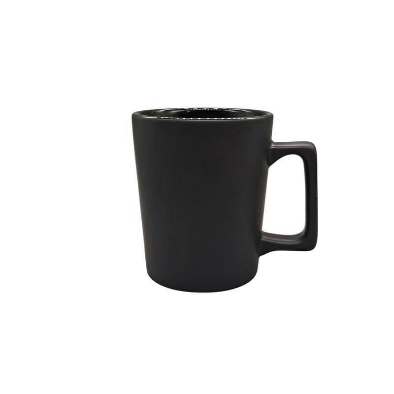 Giftology Ceramic Cup with Wide Grip 400 ml - Black