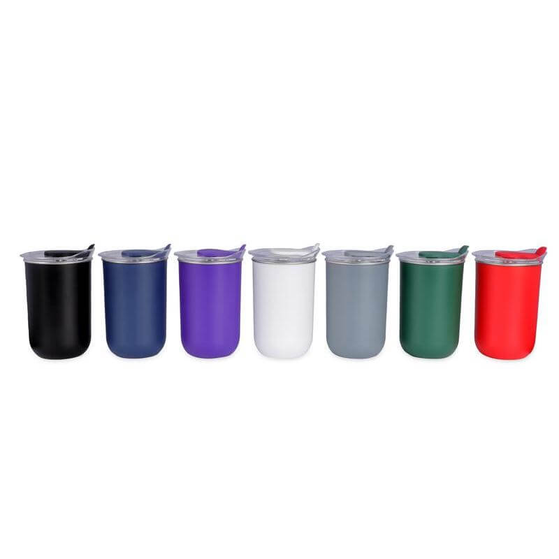 Giftology Double Wall Travel Mug 300ml - Black