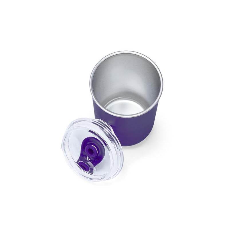 Giftology Double Wall Travel Mug 300ml - Violet