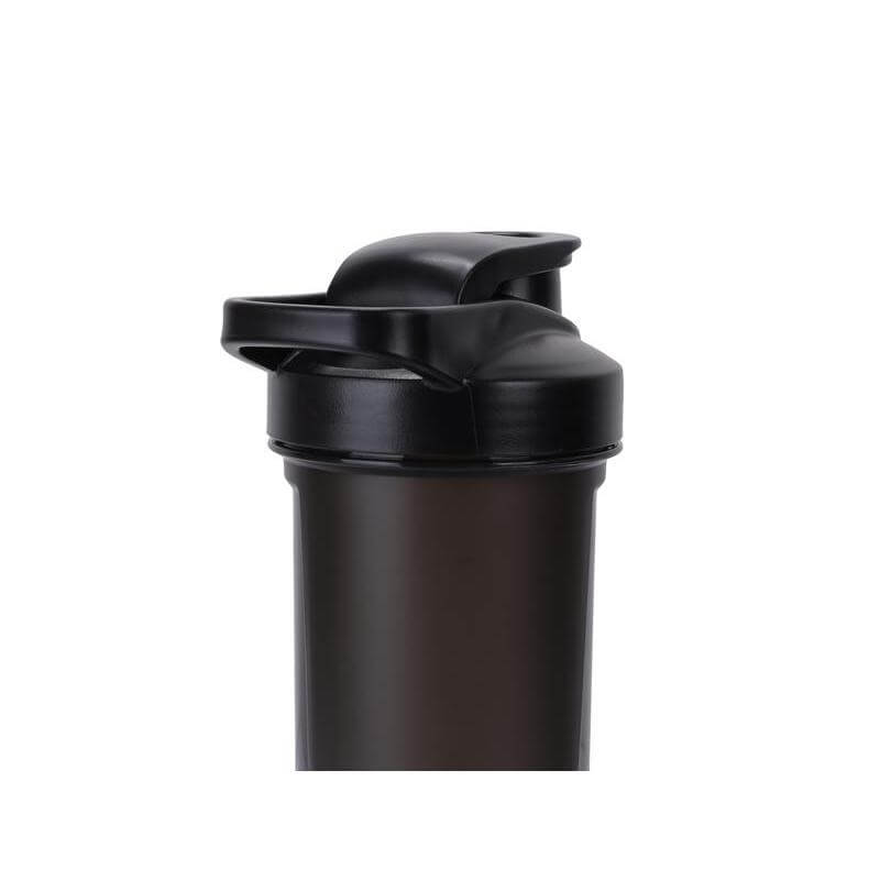 Giftology Protein Shaker Water Bottle with Cup - Black