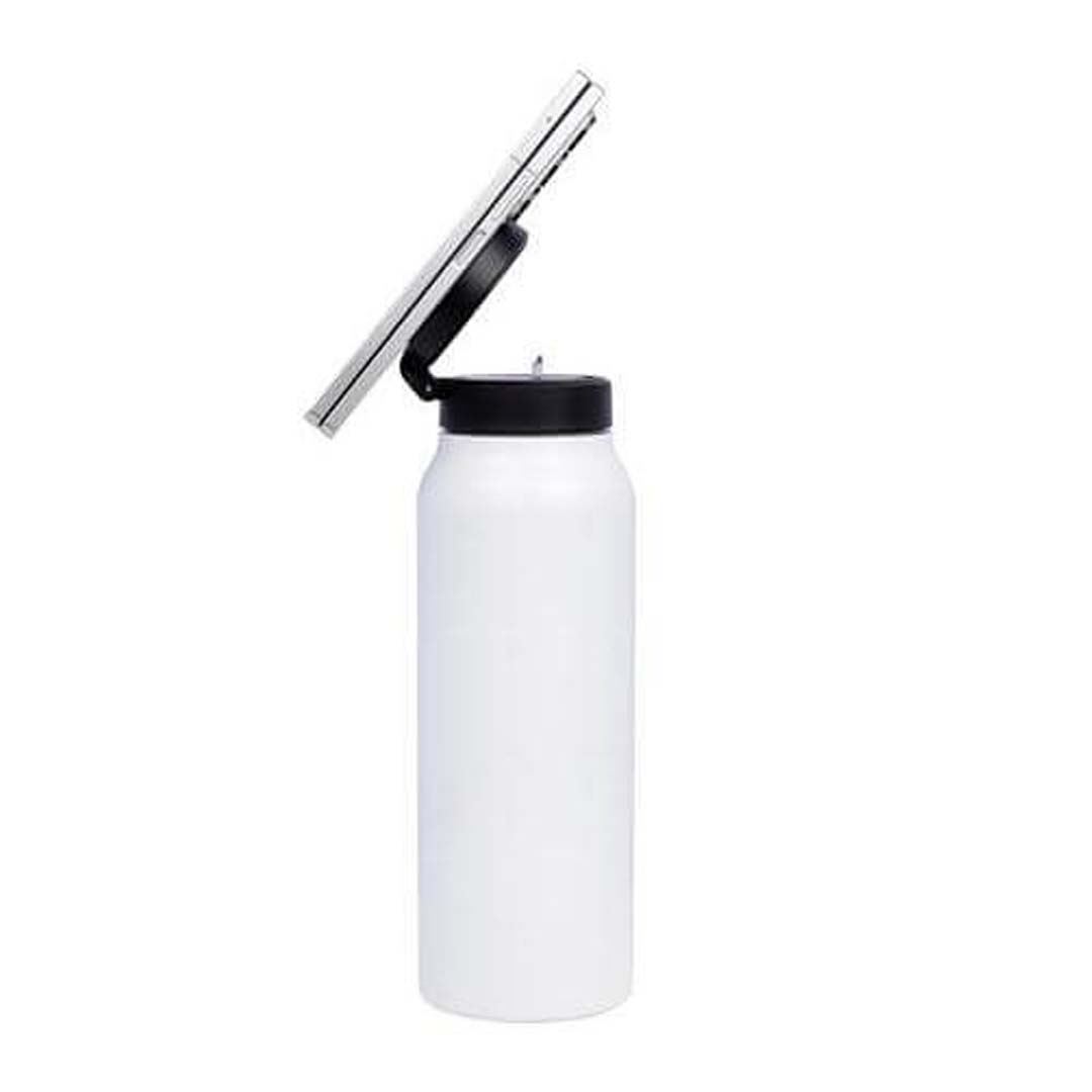 Giftology Magnetic Phone Holder Water Bottle 760ml - White