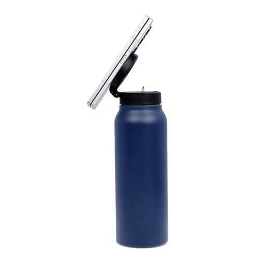 Giftology Magnetic Phone Holder Water Bottle 760ml - Navy Blue