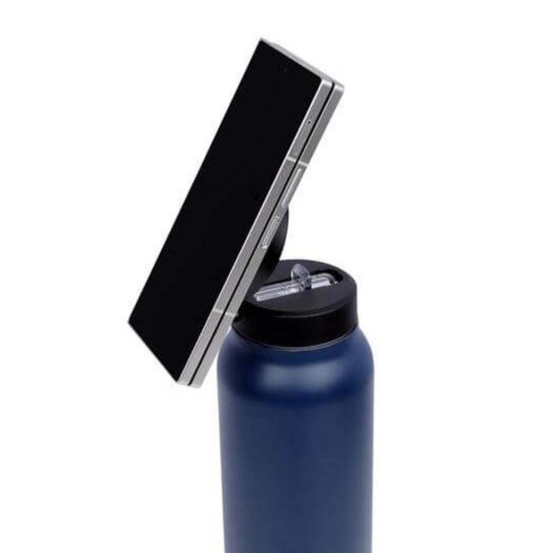 Giftology Magnetic Phone Holder Water Bottle 760ml - Navy Blue