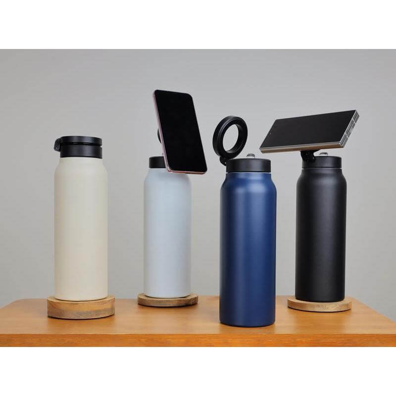 Giftology Magnetic Phone Holder Water Bottle 760ml - Navy Blue