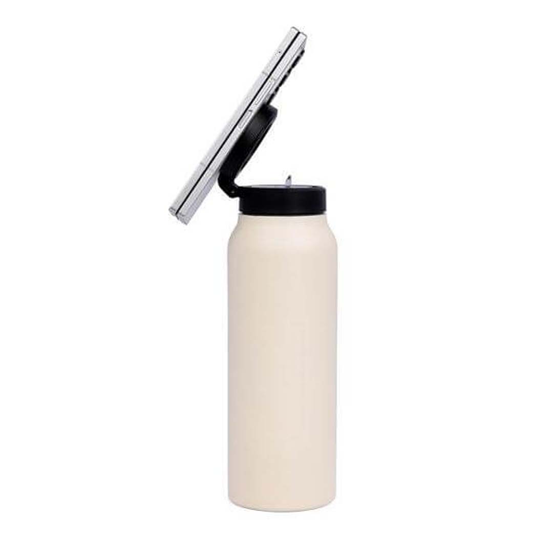 Giftology Magnetic Phone Holder Water Bottle 760ml - Sandstone