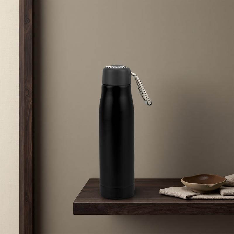 Giftology Double Wall Stainless Steel Bottle 550ml - Black