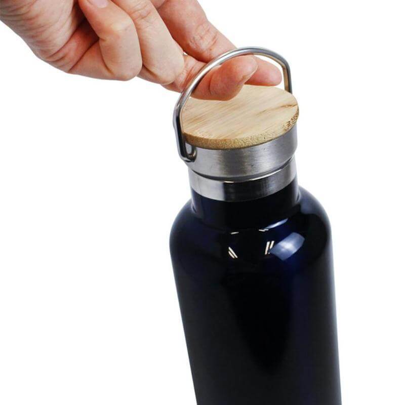 Giftology Double Wall Stainless Steel Bottle 500ml -  Black
