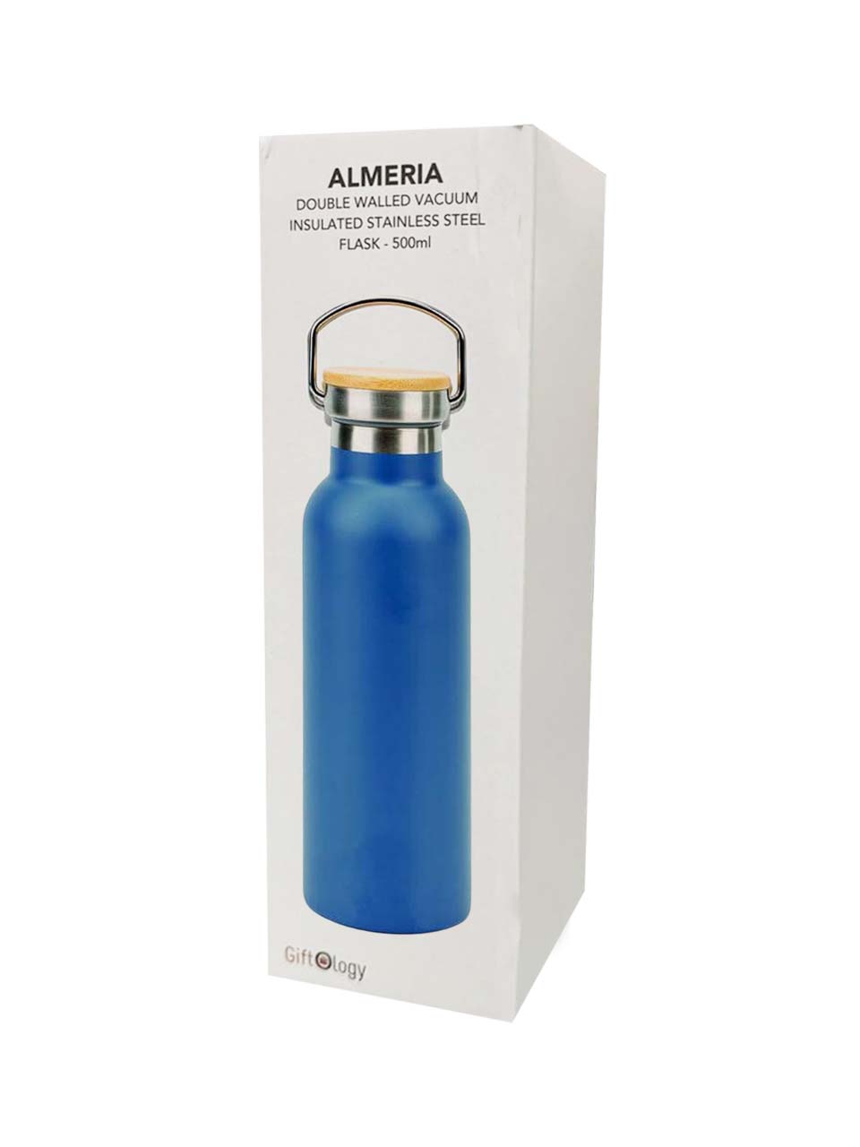 Giftology Double Wall Stainless Steel Bottle 500ml - Blue