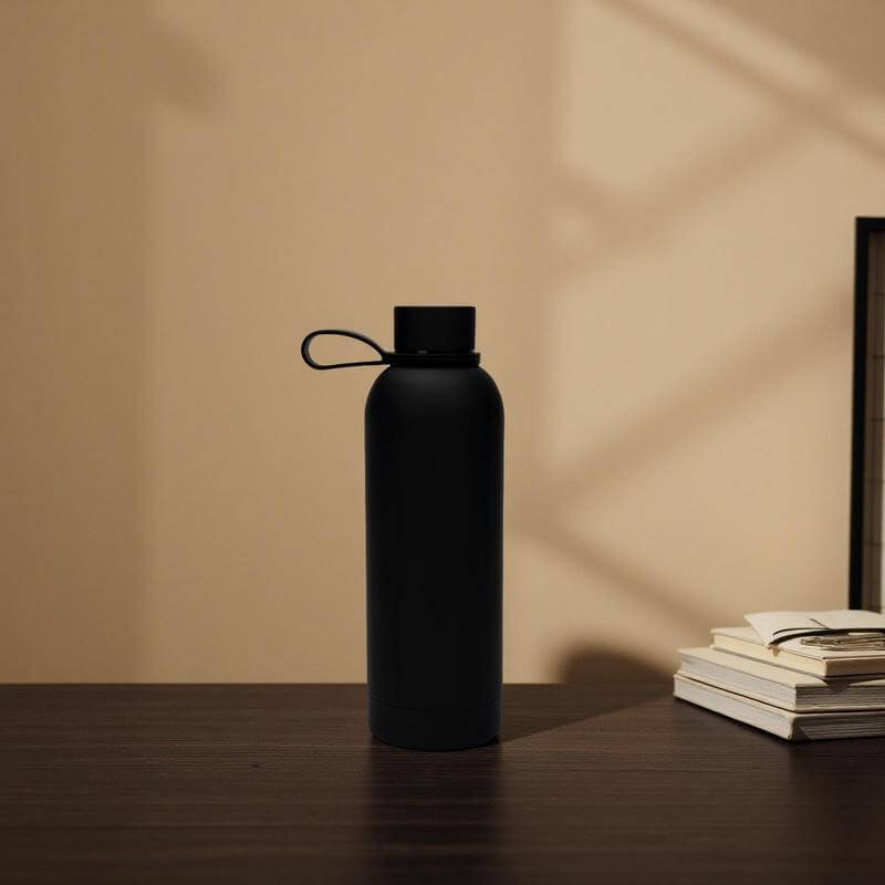 Giftology Double Wall Stainless Steel Bottle 500ml - Black