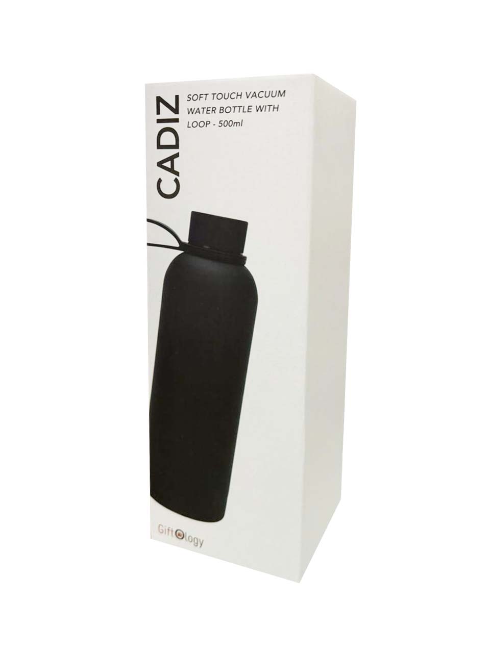 Giftology Double Wall Stainless Steel Bottle 500ml - Black