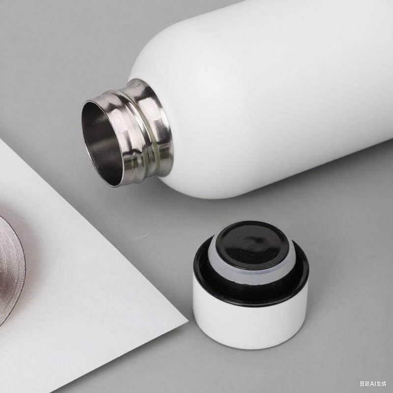 Giftology Double Wall Stainless Steel Bottle 500ml - White