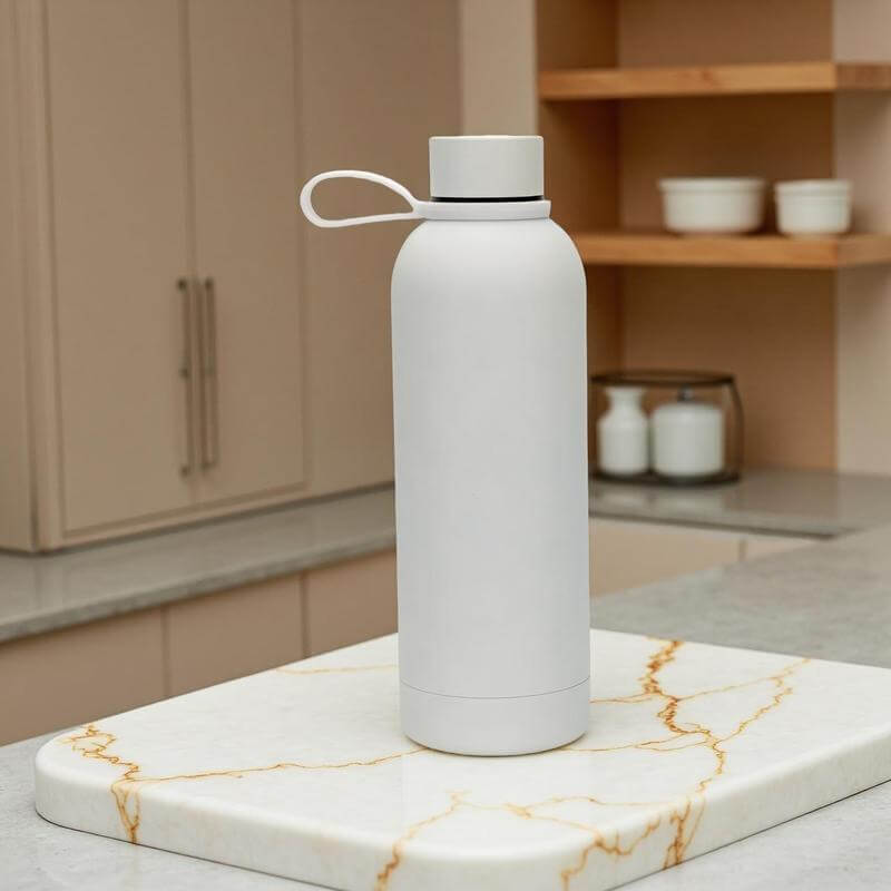 Giftology Double Wall Stainless Steel Bottle 500ml - White