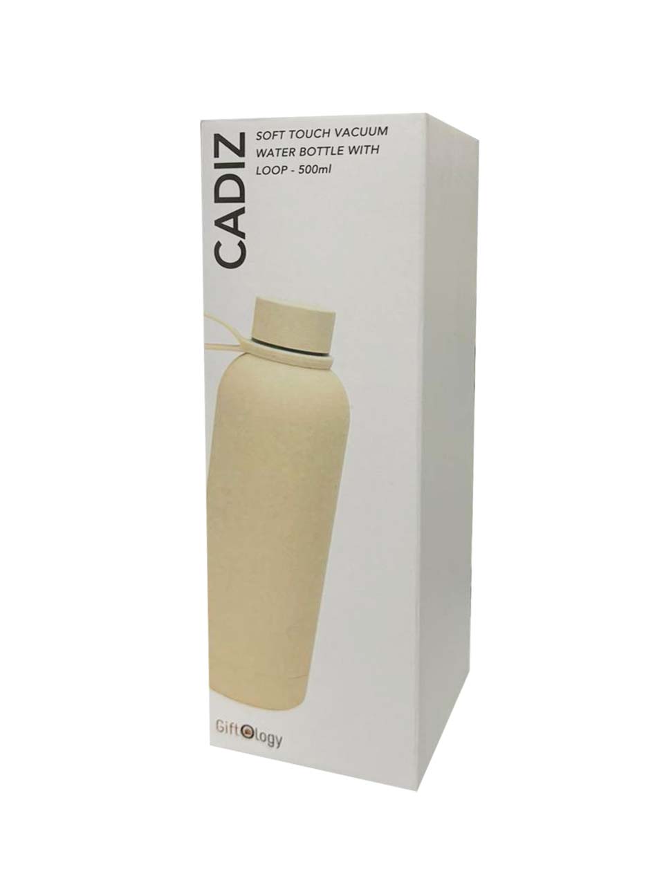 Giftology Double Wall Stainless Steel Bottle 500ml - Sand