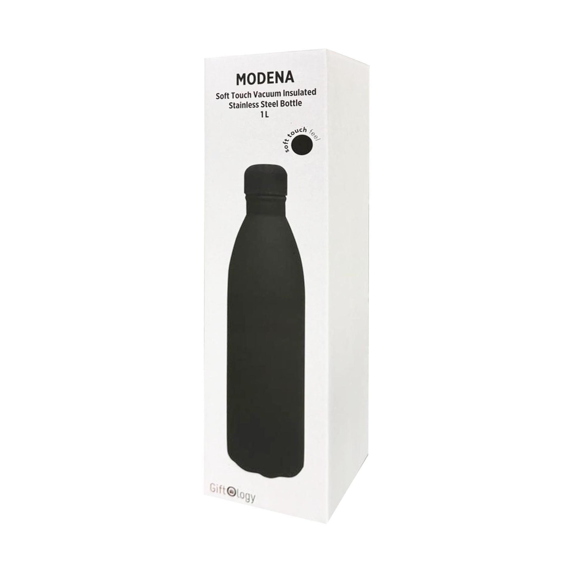 Giftology Soft Touch lnsulated Water Bottle - 1L - Black