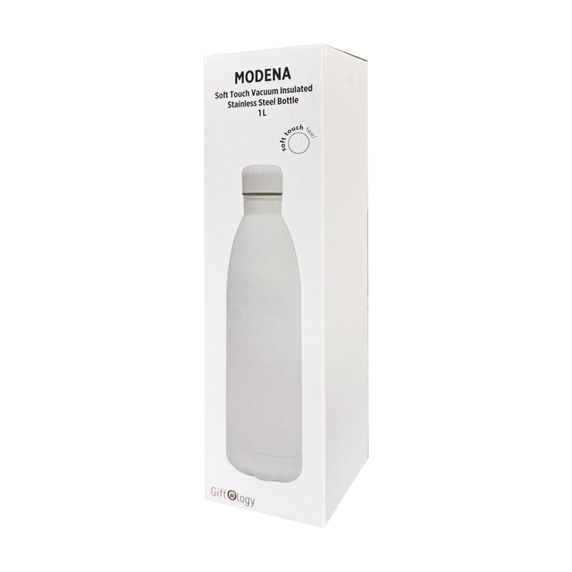 Giftology Soft Touch lnsulated Water Bottle - 1L - White
