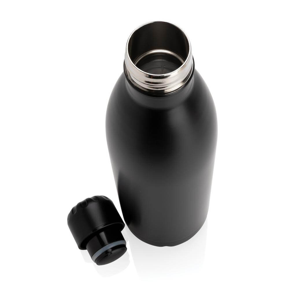 Soft Touch Insulated Water Bottle - Black