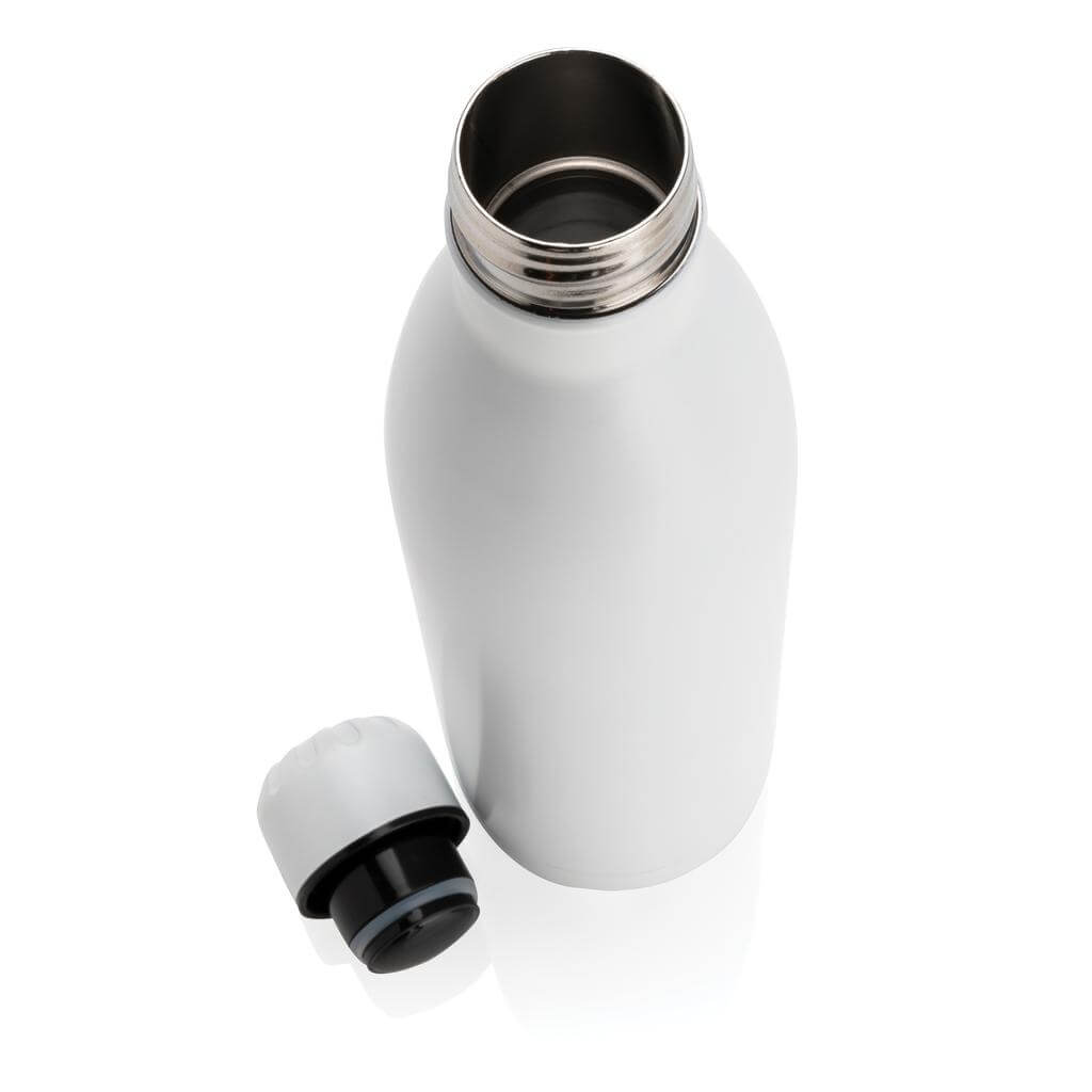 Soft Touch Insulated Water Bottle - White