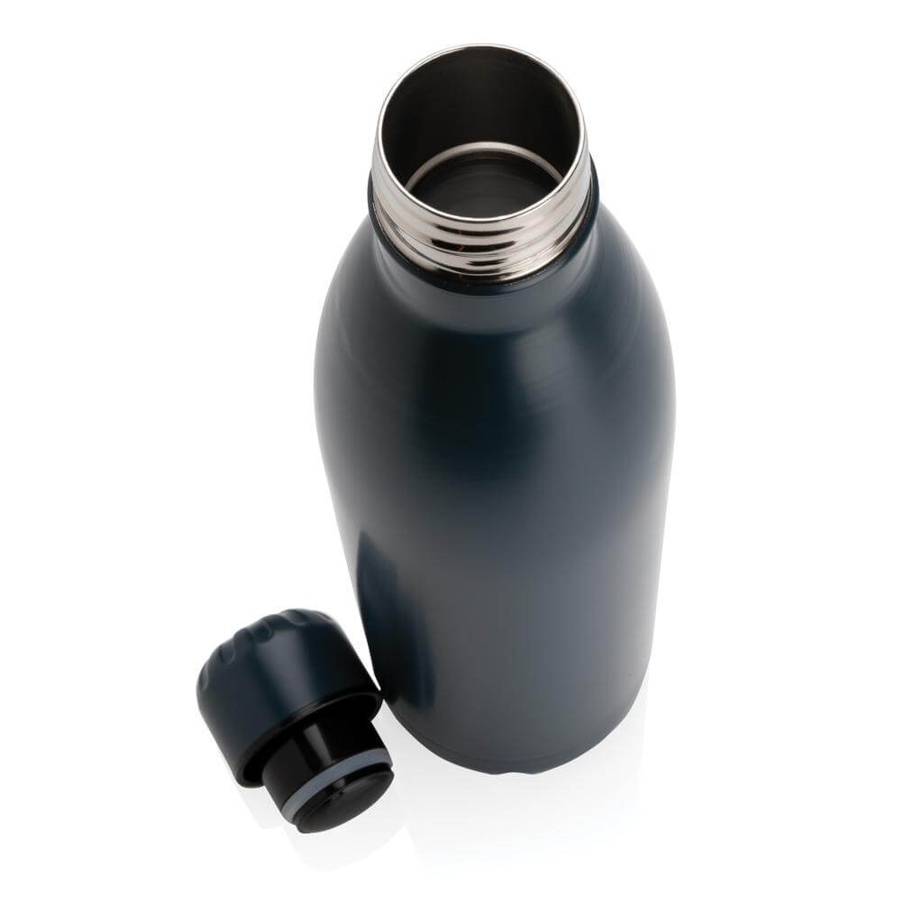 Soft Touch Insulated Water Bottle - Navy Blue