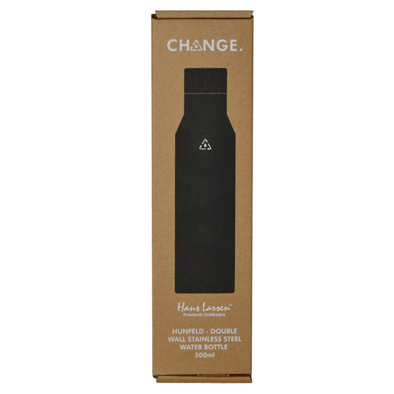 CHANGE Collection SS Double Wall Water Bottle - Black