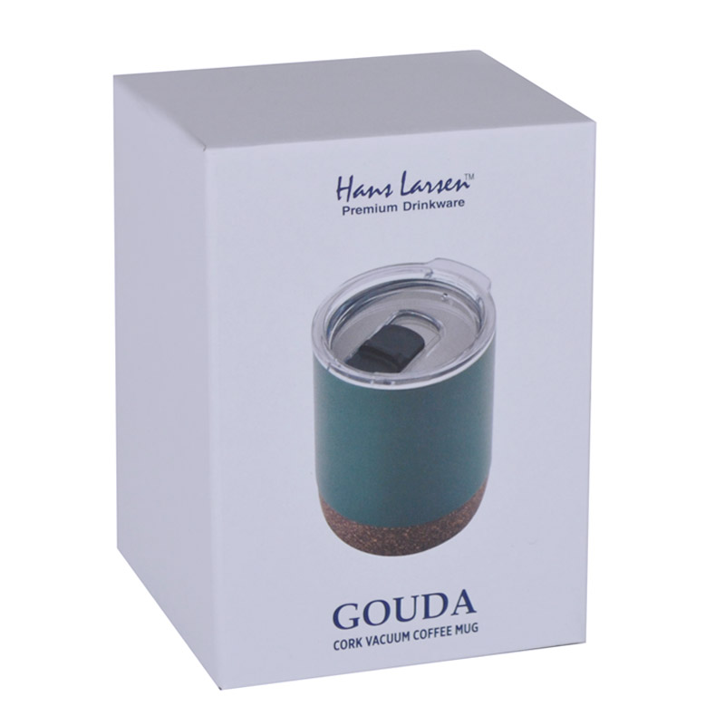 Hans Larsen Vacuum Mug With Cork Base - Green