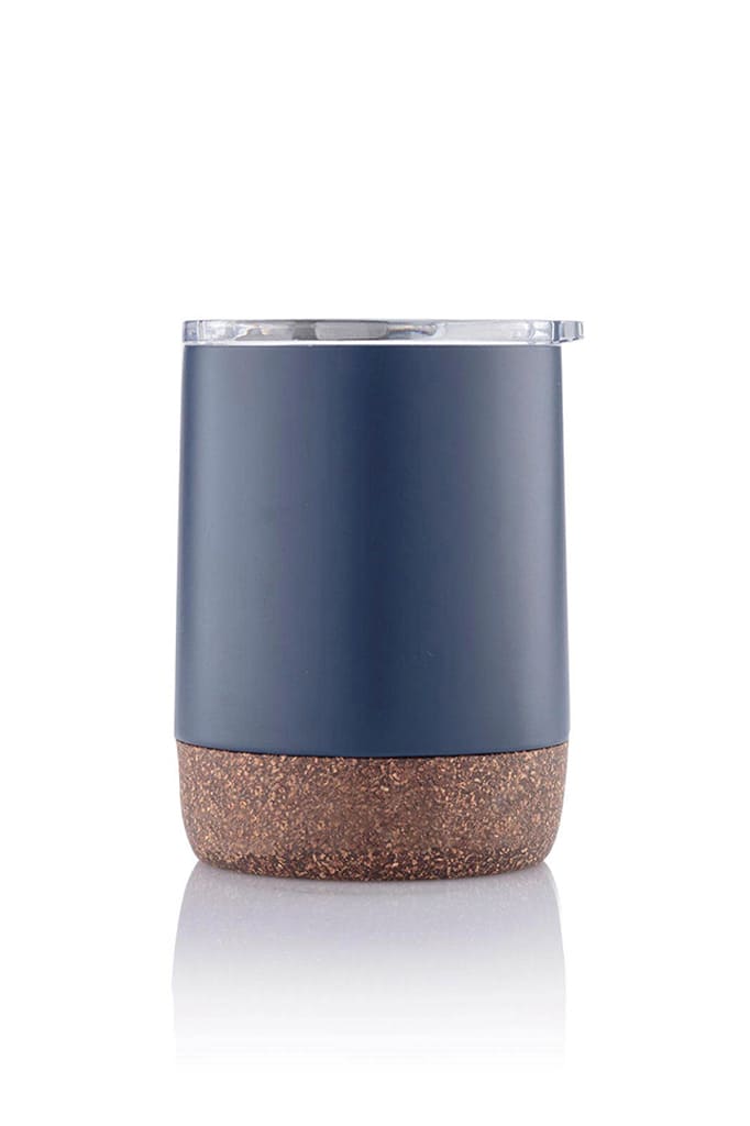 Hans Larsen Vacuum Mug With Cork Base - Blue
