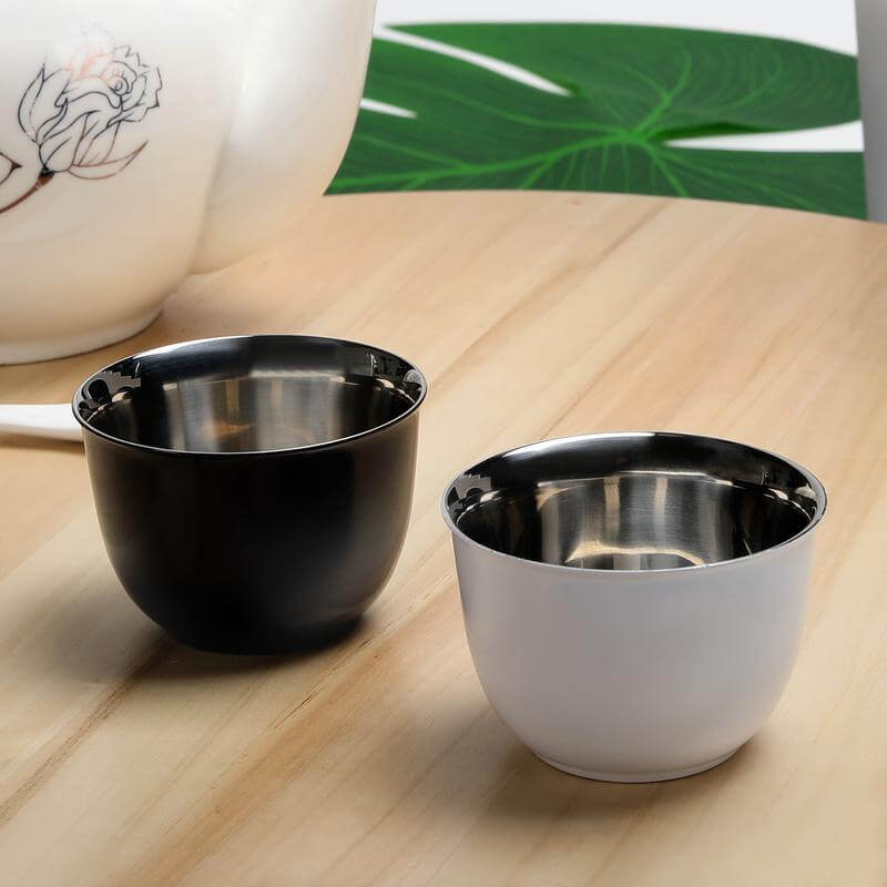 Hans Larsen Gift Set of 2 Premium Arabian Coffee Cups - Black