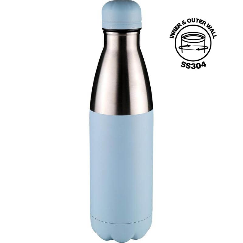 Hans Larsen Double Wall Stainless Steel Water Bottle - Sky Blue