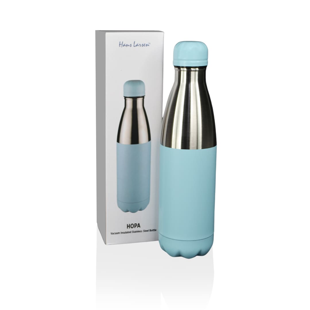 Hans Larsen Double Wall Stainless Steel Water Bottle - Sky Blue