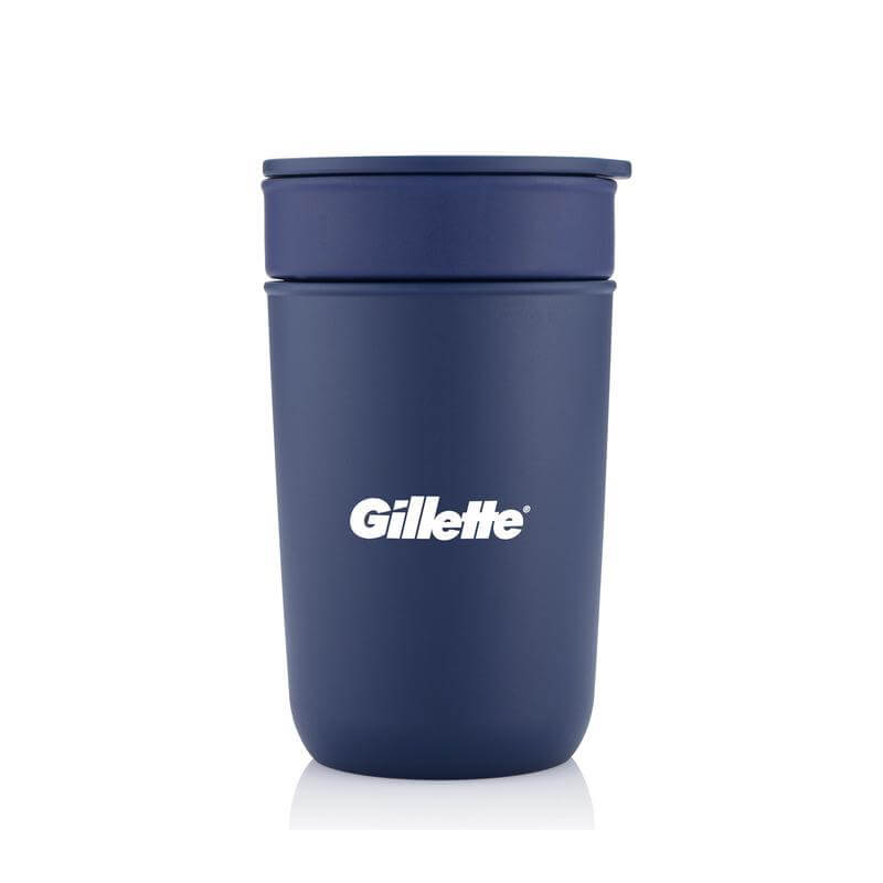 Hans Larsen Premium Ceramic Tumbler With Recycled Protective Sleeve - Blue